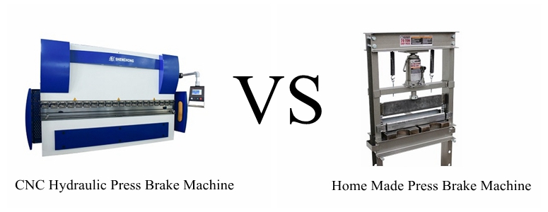 New press brake VS homemade sheet metal press brake