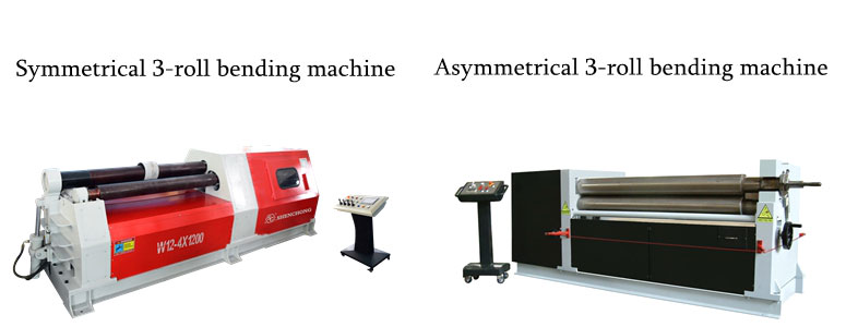 symmetrical  and asymmetrical 3 Roll Plate Bending Roll Machine