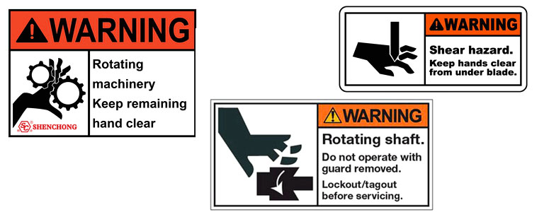 CNC V-grooving machine safety