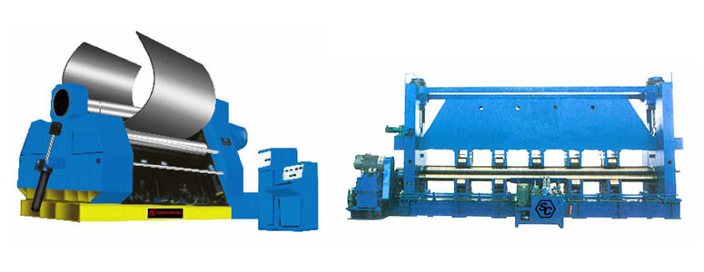 Super large marine plate bending machine