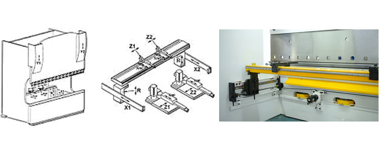 What are axis on CNC press brake