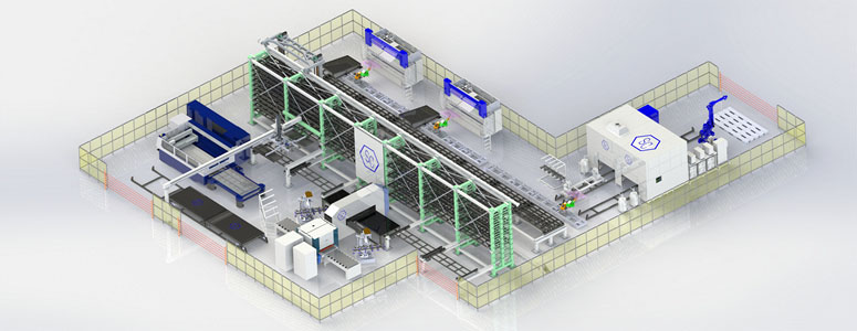 Automatic Sheet Metal Processing Line