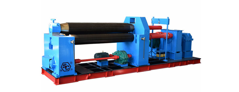 mechanical three-roller symmetrical plate bending machine