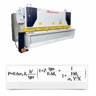 Shear Cutting Force Calculation Formula: