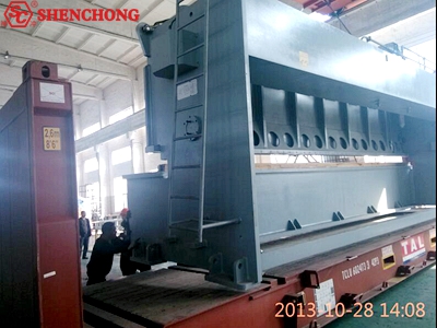 Saudi Arabia Large CNC Shearing Machine shipment