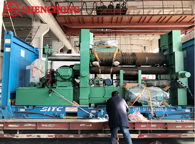 Philippine Upper Roller Universal 3-roll Plate Bending Machine shipment