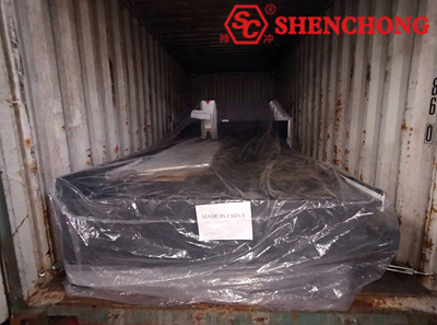 UAE CNC V Grooving Machine 1500x3200 shipment