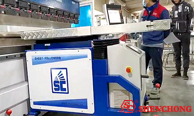 Pneumatic Sheet Bending Follower With Lifting Function