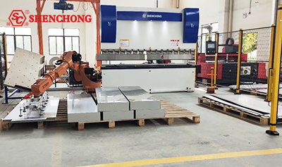 200 tons robotic press brake with 90kg bending robot