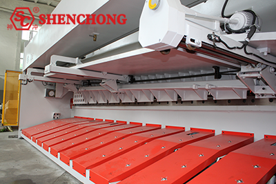 8x4000mm NC guillotine shearing machine backgauge