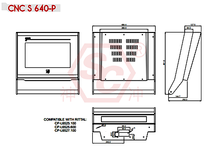 ESA S640 CNC press brake controller panel