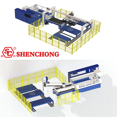 sheet metal laser cutting production line