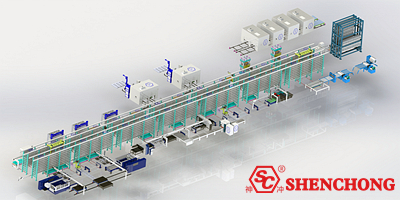 Automatic sheet metal production line