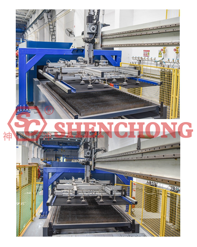 auto laser loading and unloading system