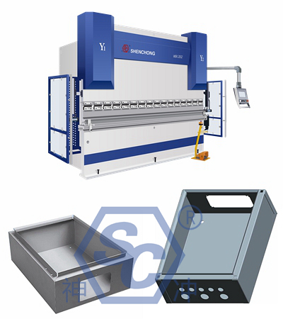 WDK series electric hybrid servo press brake machine electrical cabinet sheet metal parts bending