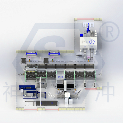 truss robots  sheet netal automation production line