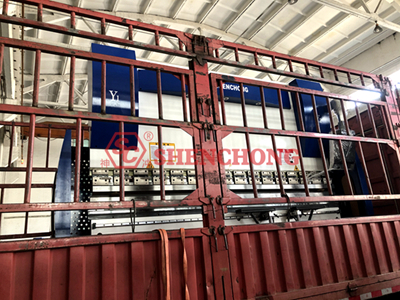 Gas equipment CNC press brake shipped