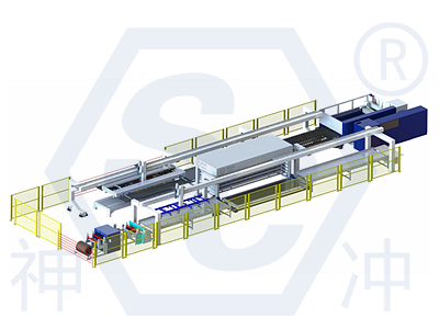 Uncoiling Leveling Laser Cutting Bending Production Line