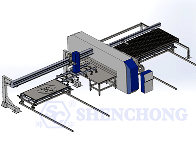 turret punching machine with automatic loading and unloading system