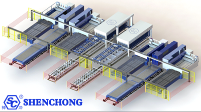 intelligent double row sheet metal storage system