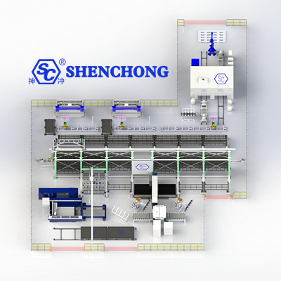 Industrial Sheet Metal Production Line Automation