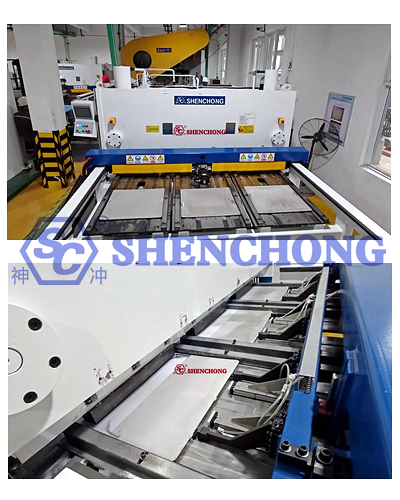 Copper plate shearing machine