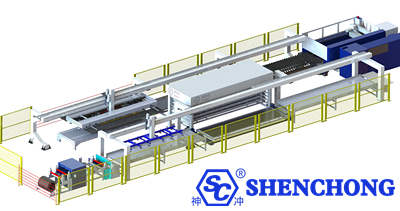 laser uncoiling line with storage system