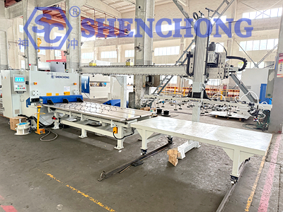 single beam truss front feeding shearing machines