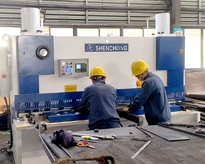 SC 16X2500mm E21S hydraulic guillotine shearing machine for sale