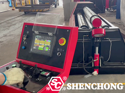 Egypt Four-Roller Plate Rolling Machine CNC Control