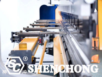 CNC press brake sheet metal bending operation