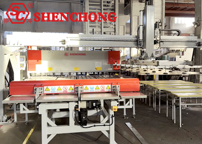 CNC Front Feeding Hydraulic Guillotine Shear With Truss Loading System