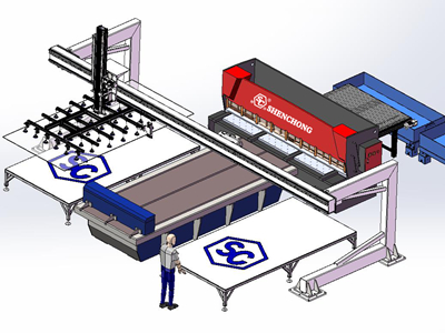 Truss Loading System With Front-feed Guillotine Shear