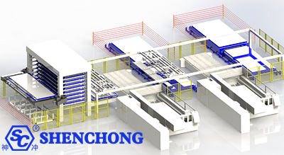 Double Beam Truss Loading Unloading Machine