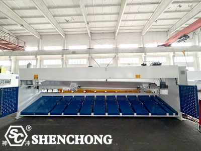 4X6000mm hydraulic metal shearing machine with pneumatic support