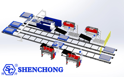 Robotic Loading and Unloading Production Line Robotic Loading and Unloading Production Line